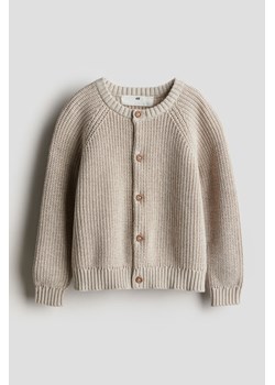 H & M - Bawełniany kardigan - Brązowy ze sklepu H&M w kategorii Swetry dziewczęce - zdjęcie 172056920