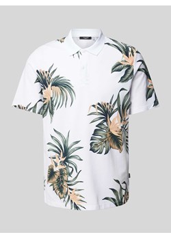 Koszulka polo z nadrukiem na całej powierzchni model ‘LAPALMA’ ze sklepu Peek&Cloppenburg  w kategorii T-shirty męskie - zdjęcie 172057041