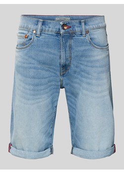 Szorty jeansowe z wpuszczanymi kieszeniami model ‘Lyon’ ze sklepu Peek&Cloppenburg  w kategorii Spodenki męskie - zdjęcie 172057052