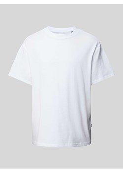 T-shirt z prążkowanym,okrągłym dekoltem model ‘HARVEY’ ze sklepu Peek&Cloppenburg  w kategorii T-shirty męskie - zdjęcie 172057112