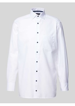 Koszula biznesowa o kroju modern fit w jednolitym kolorze model ‘Bergamo’ ze sklepu Peek&Cloppenburg  w kategorii Koszule męskie - zdjęcie 172057124