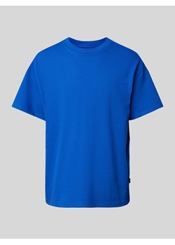 T-shirt z prążkowanym,okrągłym dekoltem model ‘HARVEY’ ze sklepu Peek&Cloppenburg  w kategorii T-shirty męskie - zdjęcie 172057134