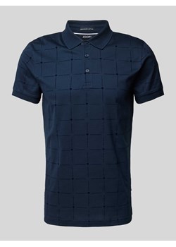 Koszulka polo z fakturowanym wzorem model ‘Phelan’ ze sklepu Peek&Cloppenburg  w kategorii T-shirty męskie - zdjęcie 172057160