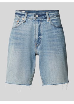 Szorty jeansowe o luźnym kroju z efektem znoszenia ze sklepu Peek&Cloppenburg  w kategorii Spodenki męskie - zdjęcie 172057164