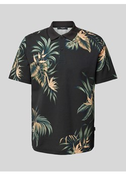 Koszulka polo z nadrukiem na całej powierzchni model ‘LAPALMA’ ze sklepu Peek&Cloppenburg  w kategorii T-shirty męskie - zdjęcie 172057173