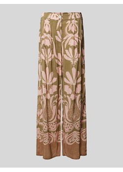 Spodnie z wiskozy z kwiatowym wzorem ze sklepu Peek&Cloppenburg  w kategorii Spodnie damskie - zdjęcie 172057174