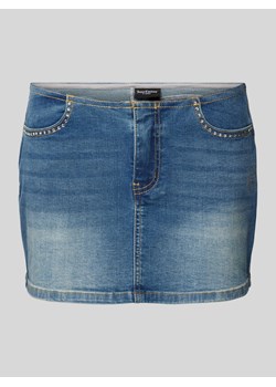 Spódnica jeansowa z obszyciem kamieniami stras ze sklepu Peek&Cloppenburg  w kategorii Szorty - zdjęcie 172057180