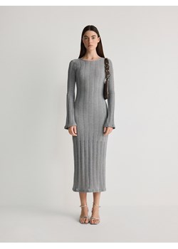Reserved - Sukienka z odkrytymi plecami - jasnoszary ze sklepu Reserved w kategorii Sukienki - zdjęcie 172058562