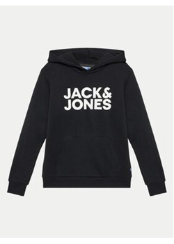 Jack&Jones Junior Bluza Corp Logo 12152841 Czarny Regular Fit ze sklepu MODIVO w kategorii Bluzy chłopięce - zdjęcie 172060414