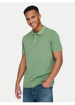 Only & Sons Polo Travis 22021769 Zielony Slim Fit ze sklepu MODIVO w kategorii T-shirty męskie - zdjęcie 172060551