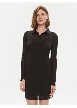 Calvin Klein Jeans Sukienka koszulowa J20J223047 Czarny Slim Fit ze sklepu MODIVO w kategorii Sukienki - zdjęcie 172060570