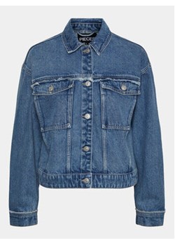 Pieces Kurtka jeansowa Alfi 17148808 Niebieski Regular Fit ze sklepu MODIVO w kategorii Kurtki damskie - zdjęcie 172060581