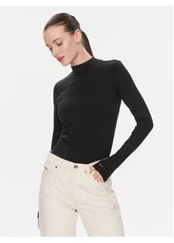 Calvin Klein Bluzka K20K206484 Czarny Slim Fit ze sklepu MODIVO w kategorii Bluzki damskie - zdjęcie 172060632