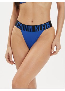 Calvin Klein Underwear Stringi 000QF7638E Granatowy ze sklepu MODIVO w kategorii Majtki damskie - zdjęcie 172060804