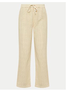 Roxy Spodnie dzianinowe Mood Moving ERJX603395 Écru Regular Fit ze sklepu MODIVO w kategorii Spodnie damskie - zdjęcie 172060851