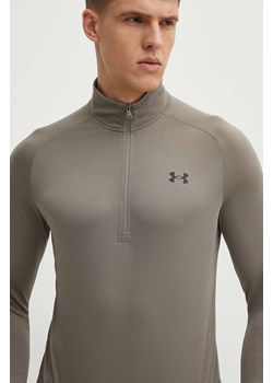 Under Armour bluza treningowa Tech 2.0 kolor brązowy melanżowa ze sklepu ANSWEAR.com w kategorii Bluzy męskie - zdjęcie 172062542