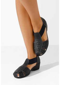 Granatowe sandały damskie skórzane Melona V2 ze sklepu Zapatos w kategorii Sandały damskie - zdjęcie 172063063
