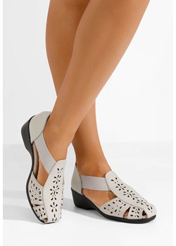 Szare sandały damskie skórzane Melona V2 ze sklepu Zapatos w kategorii Sandały damskie - zdjęcie 172063064