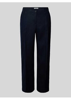 Spodnie z lnu z efektem melanżu ze sklepu Peek&Cloppenburg  w kategorii Spodnie damskie - zdjęcie 172064680