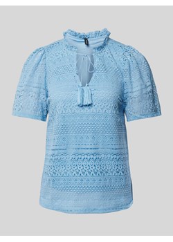 T-shirt z ażurowym wzorem model ‘HONEY’ ze sklepu Peek&Cloppenburg  w kategorii Bluzki damskie - zdjęcie 172064692