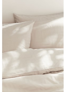 H & M - Komplet pościeli podwójnej z satyny bawełnianej - Beżowy ze sklepu H&M w kategorii Pościele - zdjęcie 172068560