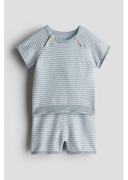 H & M - Komplet 2-częściowy z topem i szortami - Turkusowy ze sklepu H&M w kategorii Odzież dla niemowląt - zdjęcie 172068590