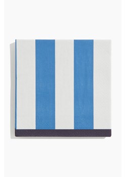 H & M - Serwetki papierowe w paski 20-pak - Niebieski ze sklepu H&M w kategorii Tekstylia kuchenne - zdjęcie 172068611
