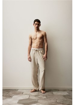 H & M - Spodnie z domieszką lnu Relaxed Fit - Szary ze sklepu H&M w kategorii Spodnie męskie - zdjęcie 172068650