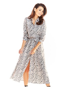 Awama Sukienka w kolorze szarym ze wzorem ze sklepu Limango Polska w kategorii Sukienki - zdjęcie 172069160
