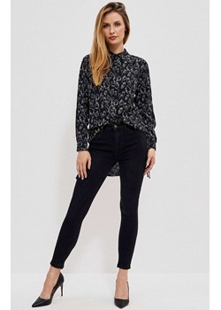Bawełniane jeansy push up w kolorze czarnym 3903, Kolor czarny, Rozmiar S, Moodo ze sklepu Primodo w kategorii Jeansy damskie - zdjęcie 172069440