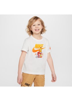T-shirt windsurfingowy o pudełkowym kroju dla małych dzieci Nike Air - Biel ze sklepu Nike poland w kategorii T-shirty chłopięce - zdjęcie 172069682