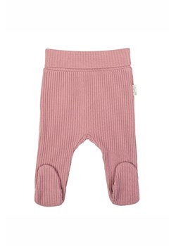 Bawełniane półśpiochy prążkowane w kolorze wrzosowym ze sklepu 5.10.15 w kategorii Odzież dla niemowląt - zdjęcie 172069851