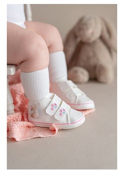 First Step Buty &quot;Bunny&quot; w kolorze biało-różowym do raczkowania ze sklepu Limango Polska w kategorii Buciki niemowlęce - zdjęcie 172071093