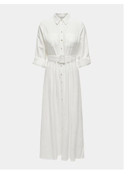 ONLY Sukienka codzienna Callie 15318799 Biały Regular Fit ze sklepu MODIVO w kategorii Sukienki - zdjęcie 172071651