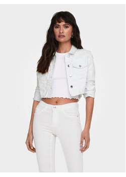 ONLY Kurtka jeansowa Wonder 15256098 Biały Regular Fit ze sklepu MODIVO w kategorii Kurtki damskie - zdjęcie 172071844