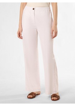 Franco Callegari Spodnie z zawartością lnu Kobiety len biały jednolity ze sklepu vangraaf w kategorii Spodnie damskie - zdjęcie 172072944