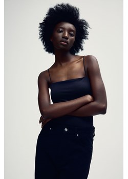 H & M - Body na wąskich ramiączkach - Czarny ze sklepu H&M w kategorii Bluzki damskie - zdjęcie 172073210