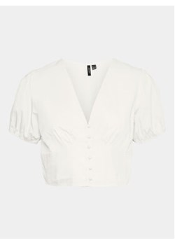 Vero Moda Bluzka Charlotte 10303653 Biały Regular Fit ze sklepu MODIVO w kategorii Bluzki damskie - zdjęcie 172074434