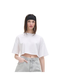 Cropp - Biały luźny t-shirt - biały ze sklepu Cropp w kategorii Bluzki damskie - zdjęcie 172076301