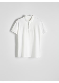 Reserved - Koszulka polo slim - złamana biel ze sklepu Reserved w kategorii T-shirty męskie - zdjęcie 172079164