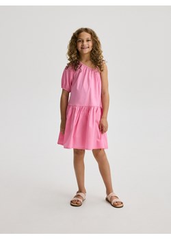 Reserved - Sukienka typu hiszpanka - różowy ze sklepu Reserved w kategorii Sukienki dziewczęce - zdjęcie 172079184