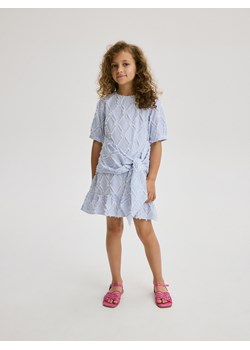 Reserved - Sukienka z wiązaniem w pasie - wielobarwny ze sklepu Reserved w kategorii Sukienki dziewczęce - zdjęcie 172079190