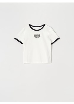 Sinsay - Koszulka z nadrukiem - biały ze sklepu Sinsay w kategorii Bluzki damskie - zdjęcie 172079711
