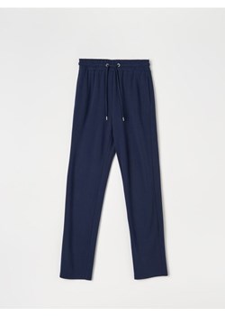 Sinsay - Spodnie z wiskozy - granatowy ze sklepu Sinsay w kategorii Spodnie damskie - zdjęcie 172079740