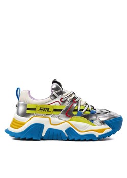 Sneakersy Steve Madden Kingdom-E Sneaker SM19000086-04005-BSV Blu/Silver ze sklepu eobuwie.pl w kategorii Buty sportowe damskie - zdjęcie 172080182