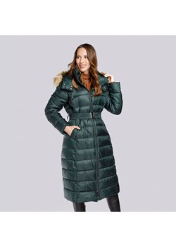 Damski płaszcz zimowy klasyczny z kapturem ze sklepu WITTCHEN w kategorii Płaszcze damskie - zdjęcie 172080734