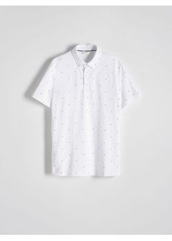 Reserved - Koszulka polo regular - biały ze sklepu Reserved w kategorii T-shirty męskie - zdjęcie 172082474