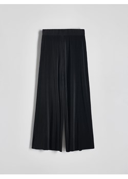 Reserved - Plisowane spodnie wide leg - czarny ze sklepu Reserved w kategorii Spodnie damskie - zdjęcie 172082793