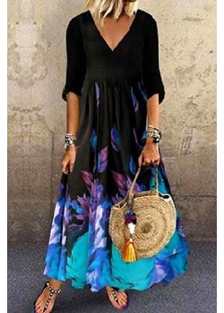 Sukienka KROCHEDA BLUE ze sklepu Ivet Shop w kategorii Sukienki - zdjęcie 172083411