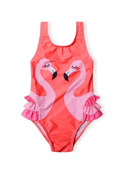 Jednoczęściowy kostium kąpielowy z falbankami - flamingi ze sklepu 5.10.15 w kategorii Stroje kąpielowe - zdjęcie 172084232